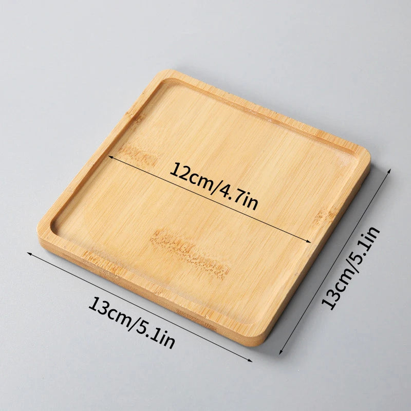 Eco Friendly Mini Bamboo Tray For Cups And Coasters
