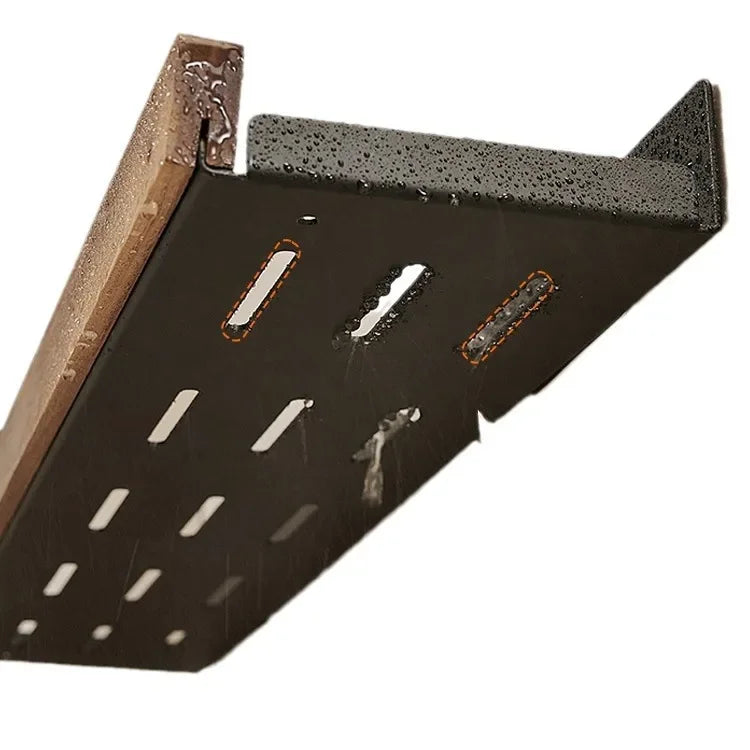 Wooden Wall-Mounted Kitchen Rack