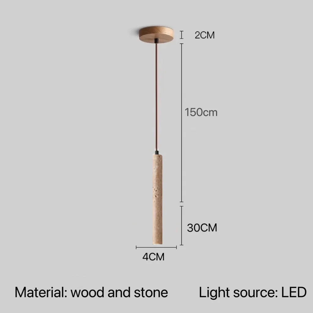 Modern Japanese Stone Pendant Lamp