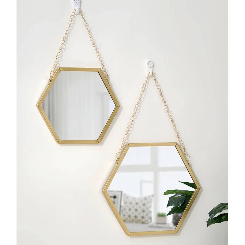 Hexagon Decorative Wall Mirror
