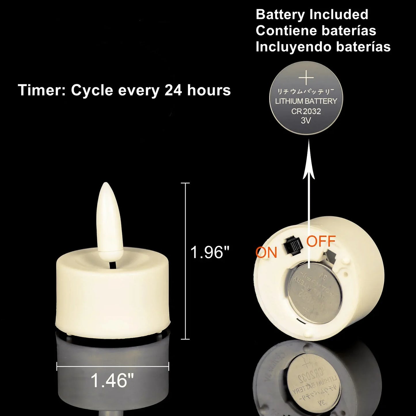 Led Flameless Tea Light Candles