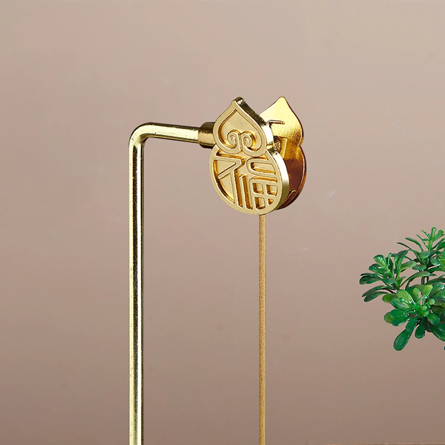 Glass Incense Holder With Metal Clip Storage Box