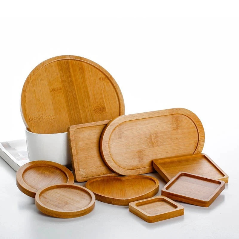 Eco Friendly Mini Bamboo Tray for Cups and Coasters delivers durable, non-toxic bamboo with a natural finish for stylish home decor chic - order yours today.