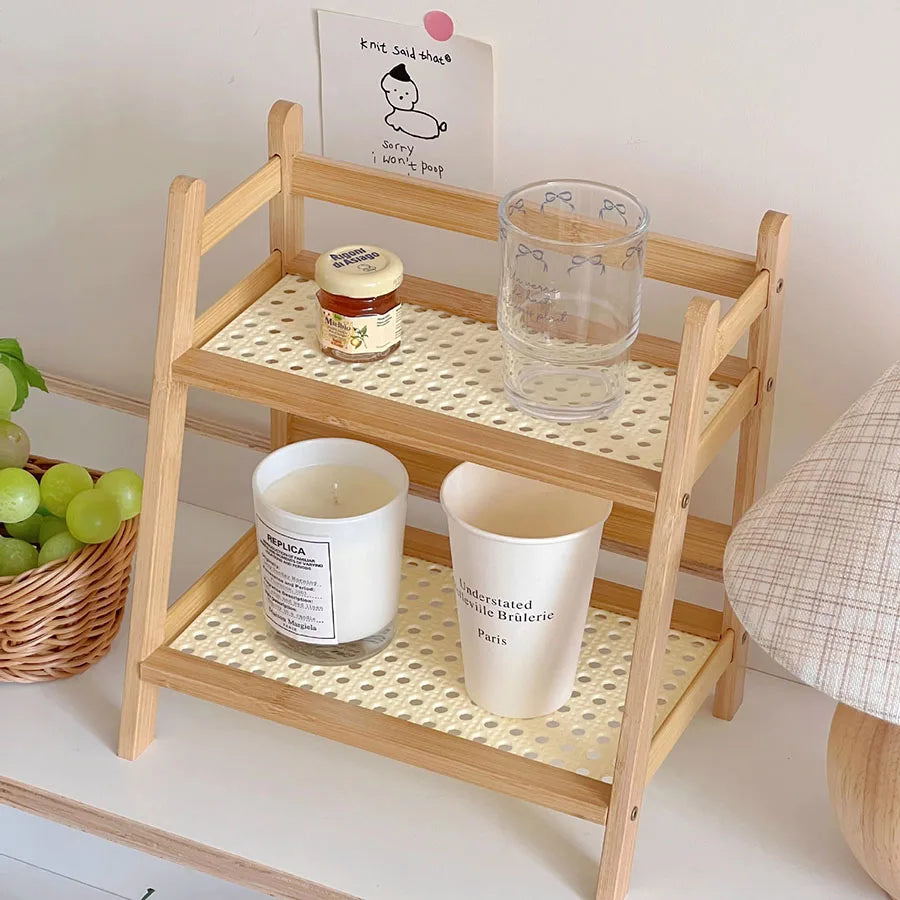 Bamboo Countertop Coffee Cup Holder