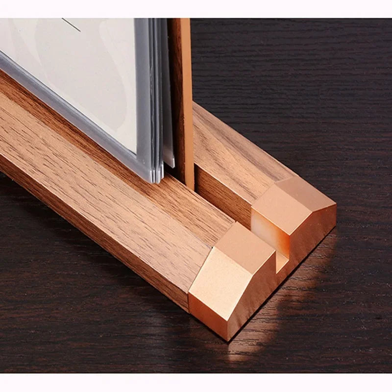 Wooden A4 Double-sided Menu Clipboard
