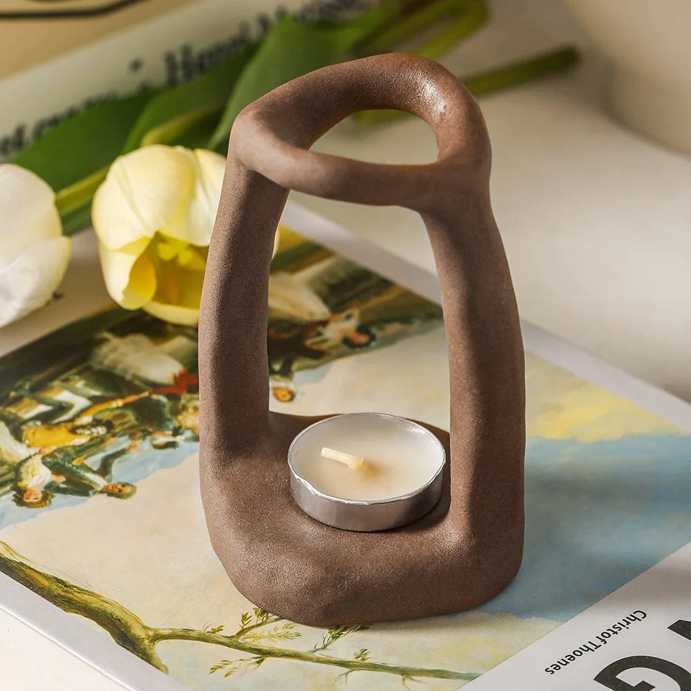 Nordic Ceramic Candlestick Holder
