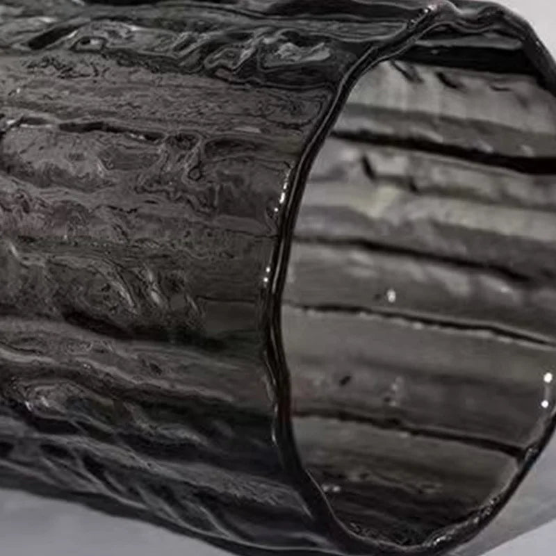 25cm Glass Glacier Vase Decor