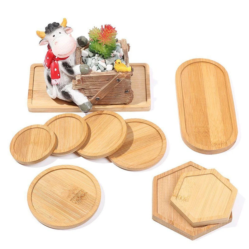 Eco Friendly Mini Bamboo Tray For Cups And Coasters