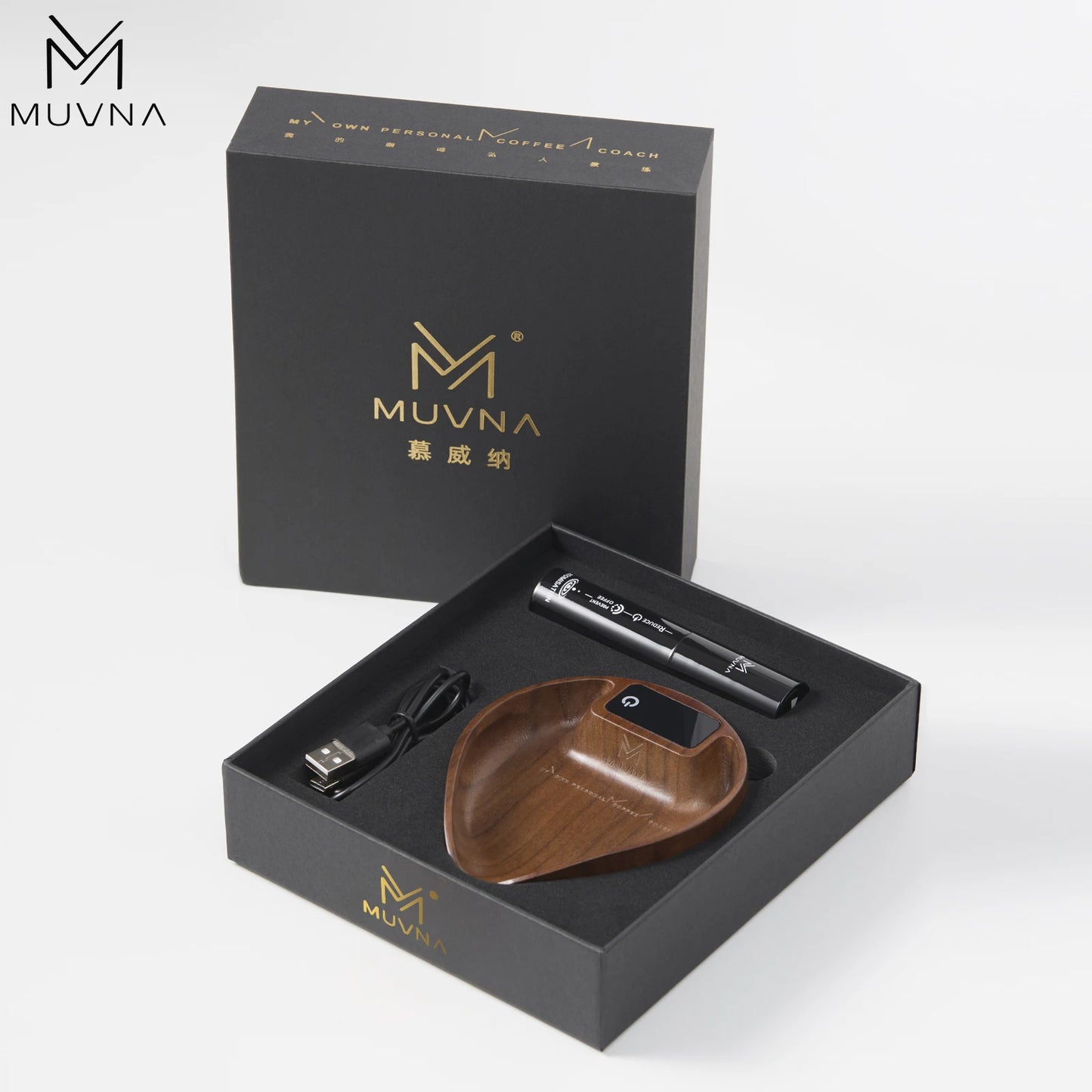 Walnut Electronic Coffee Bean Scale