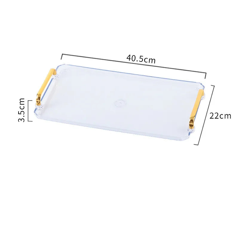 Clear Multifunctional Polypropylene Rectangular Tray