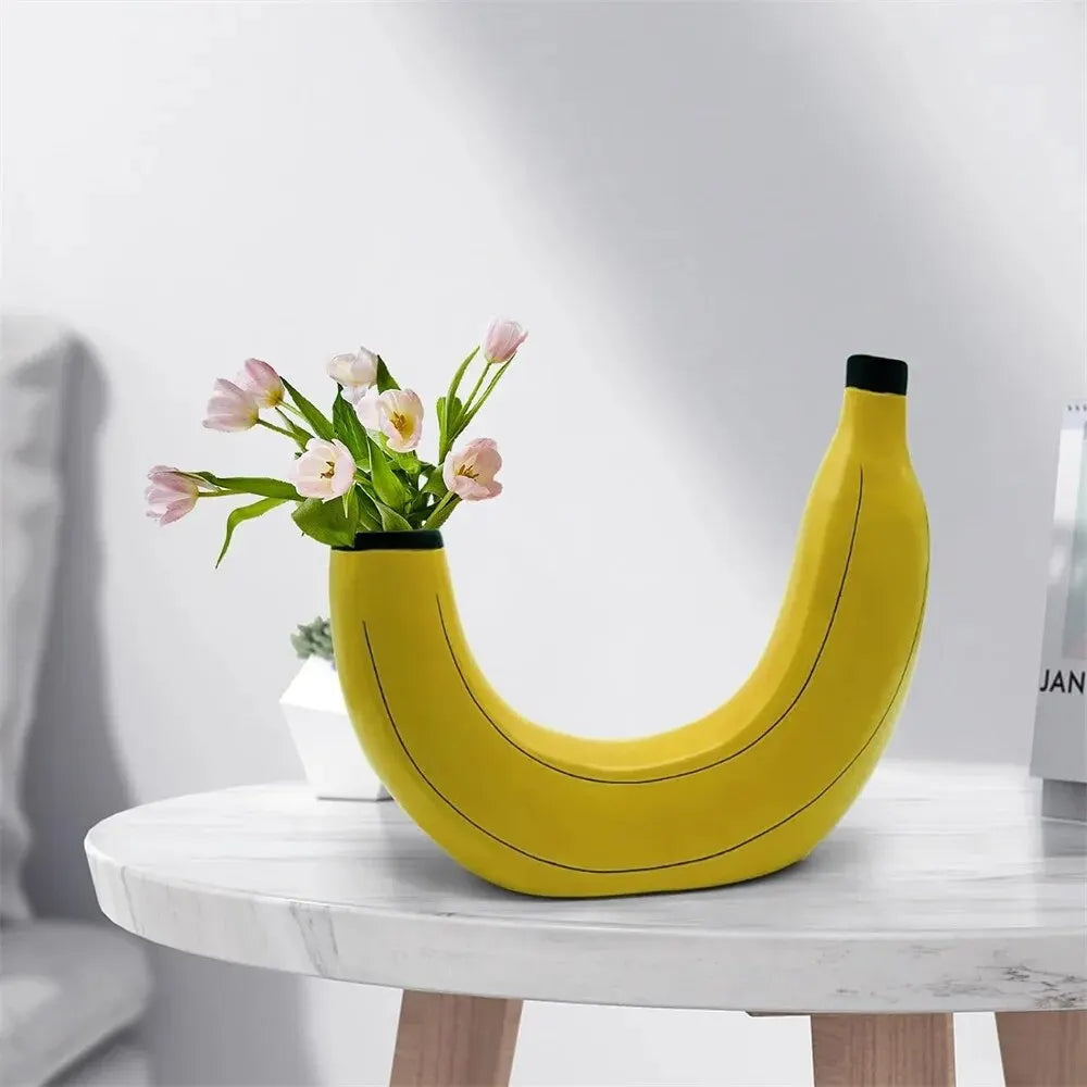 Cute Banana Shape Flower Vase