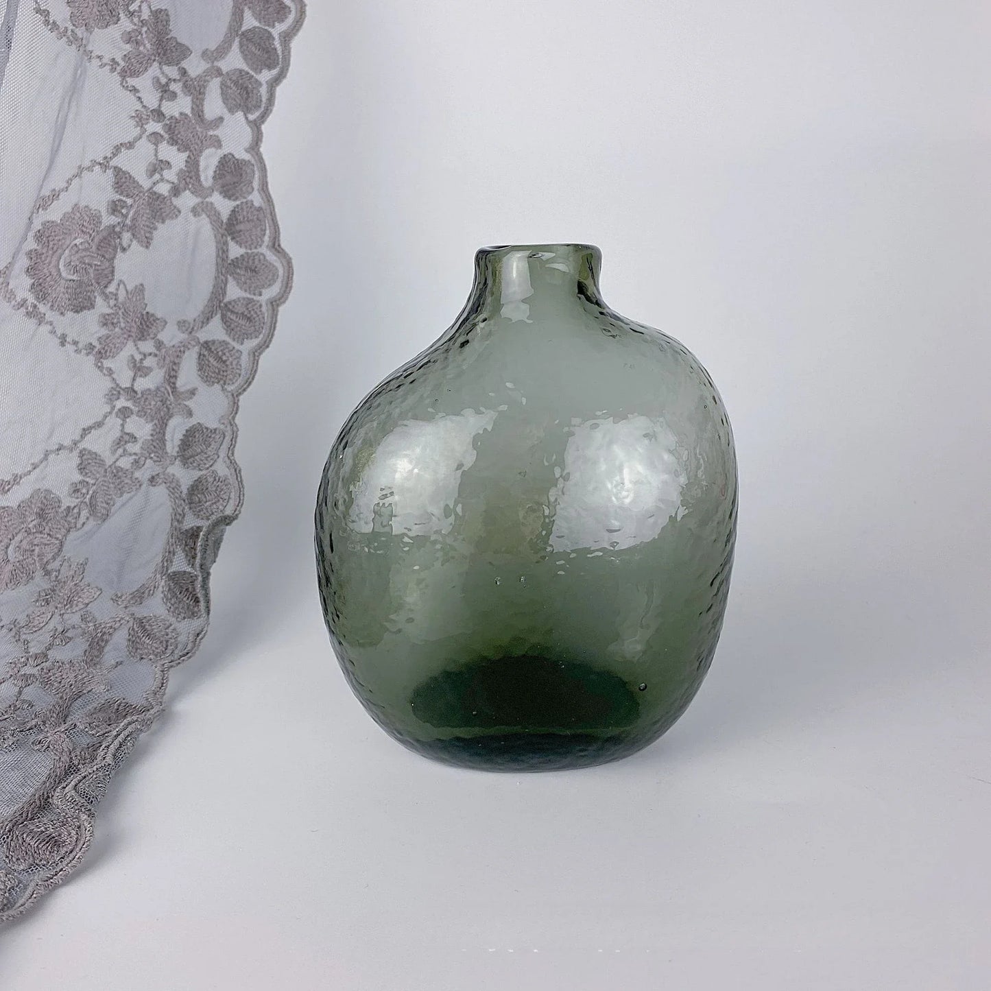 Hammered Glass Vase