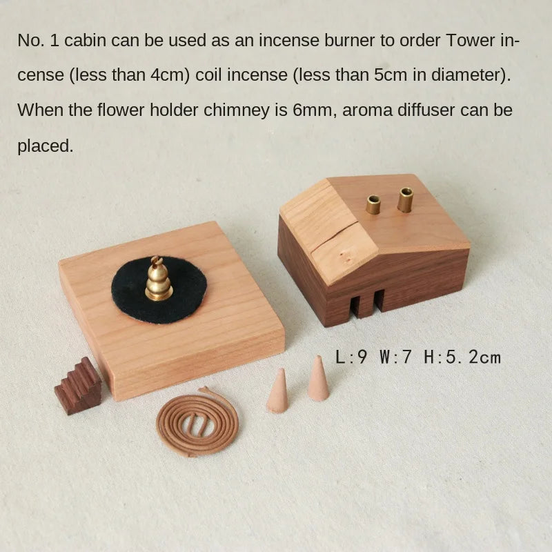 Japanese Style Wooden Incense Burner