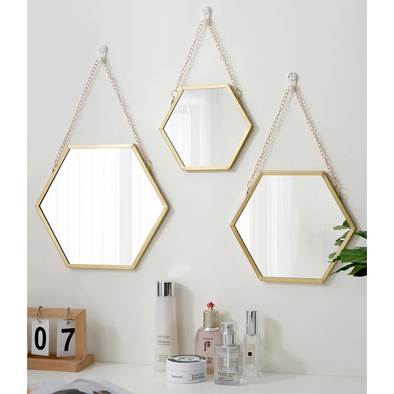 Hexagon Decorative Wall Mirror
