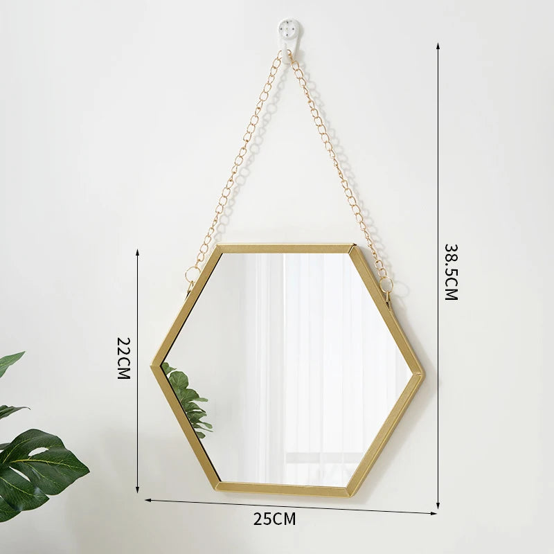 Hexagon Decorative Wall Mirror