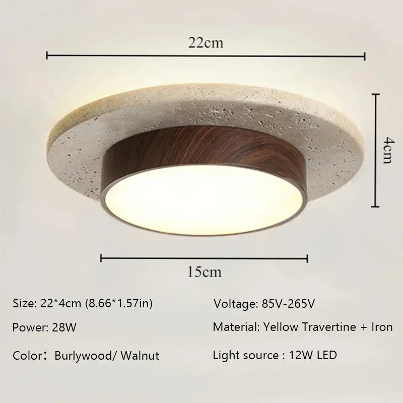 Stone Architectural Ceiling Lamp