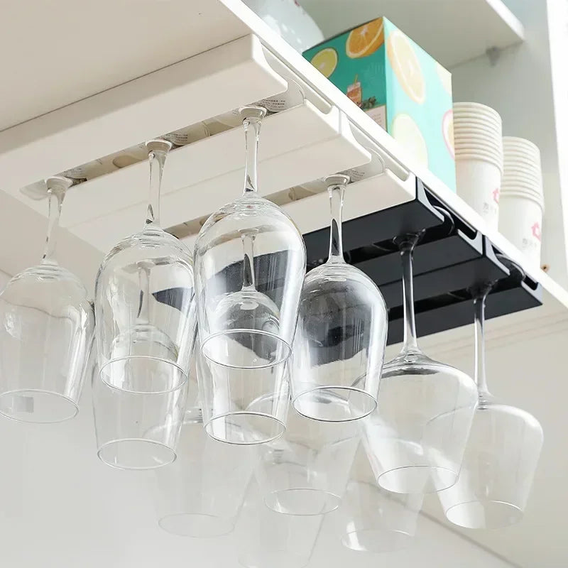 Bar Wine Glass Rack Non-Drilled Holder