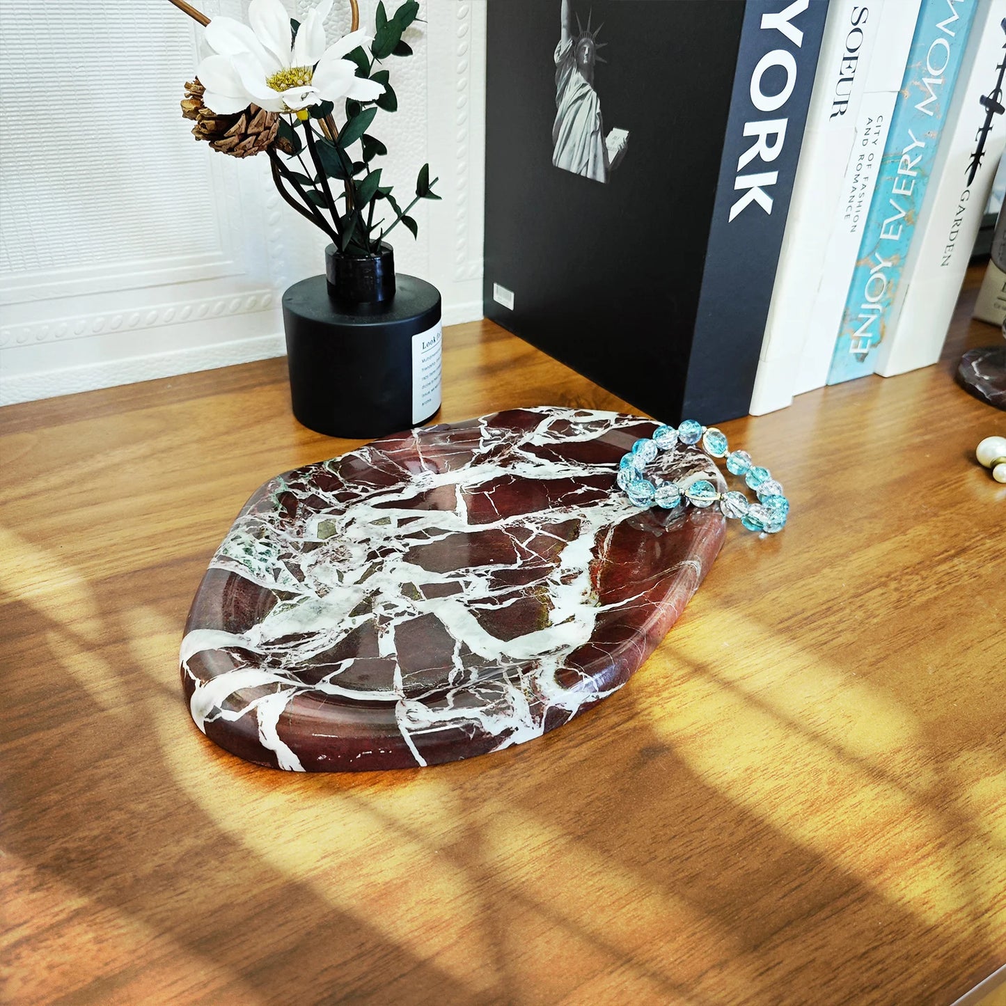 Marble Tray Jewelry Organizer