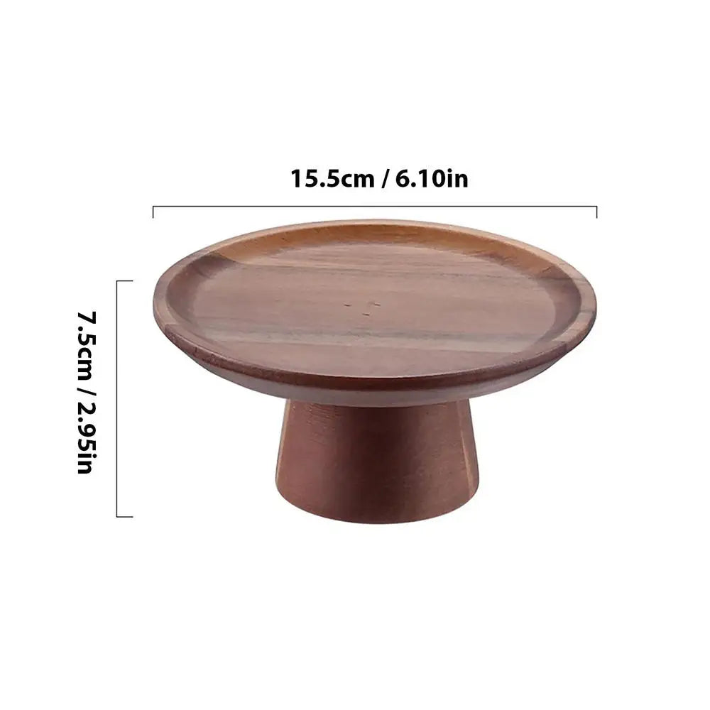 Natural Wooden Cake Tray