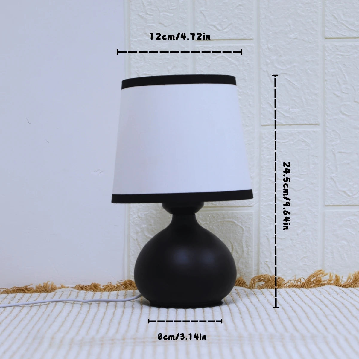 Modern Linen Art Table Lamp
