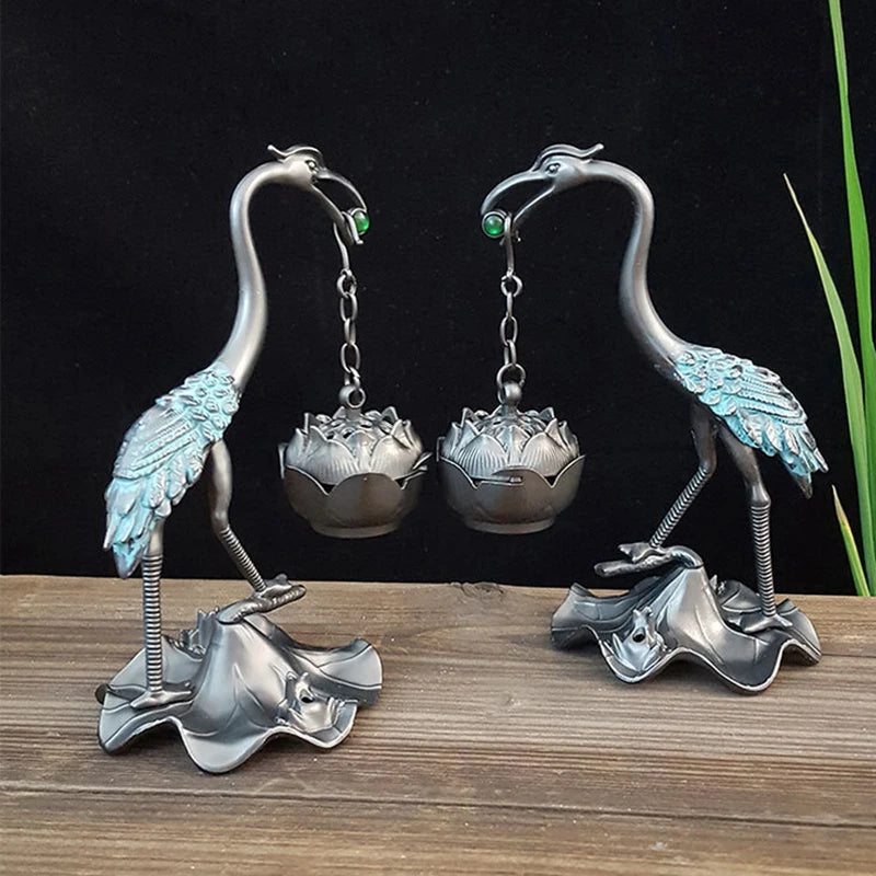 Crane Incense Burner