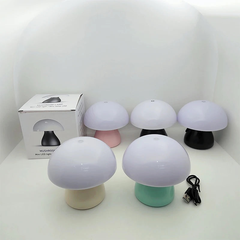 Rechargeable Mushroom LED Desk Lamp With Touch Control