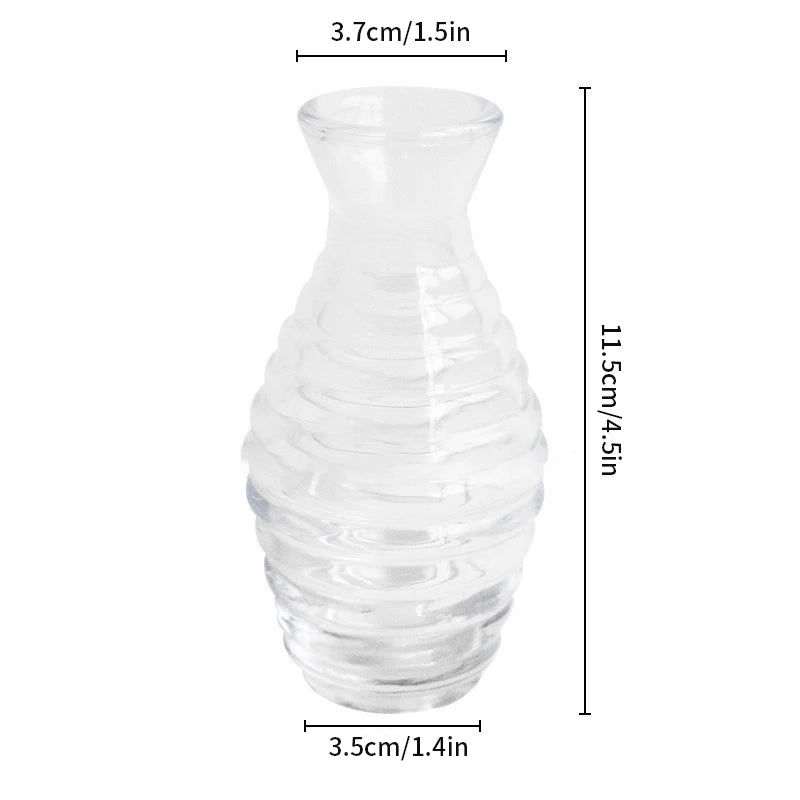 Brown Retro Glass Flower Vase