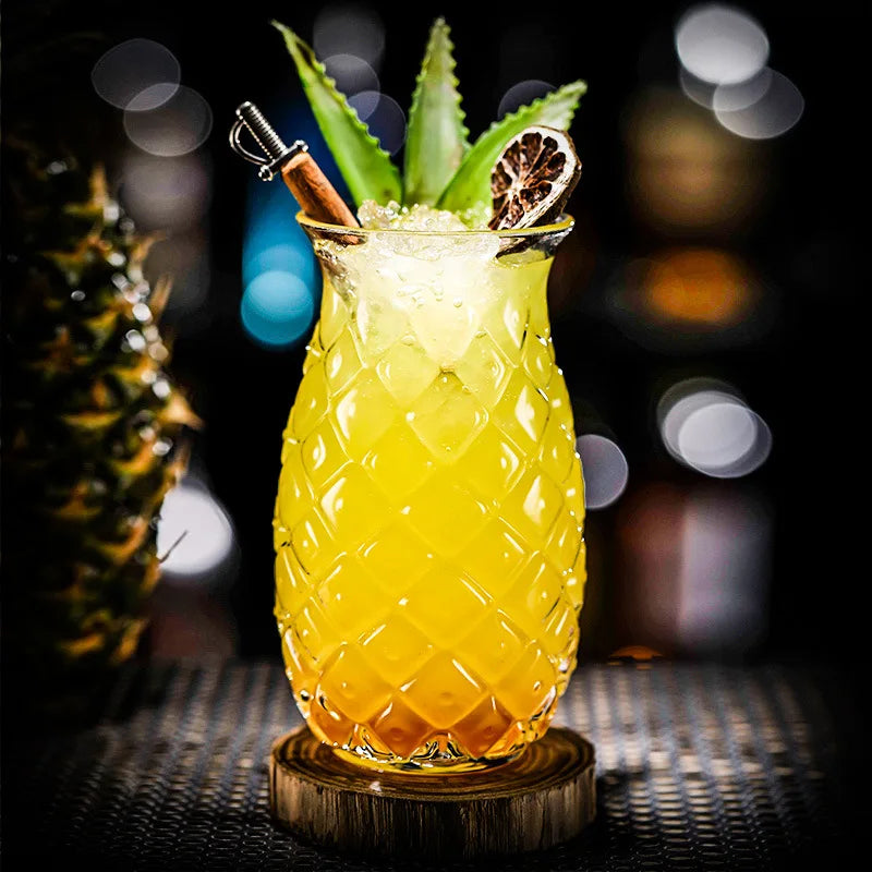 Handcrafted Pineapple Cocktail Glassware