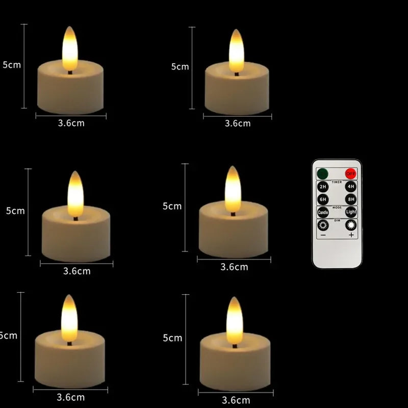 Led Flameless Tea Light Candles