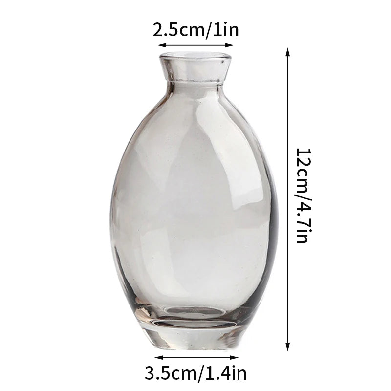 Brown Retro Glass Flower Vase