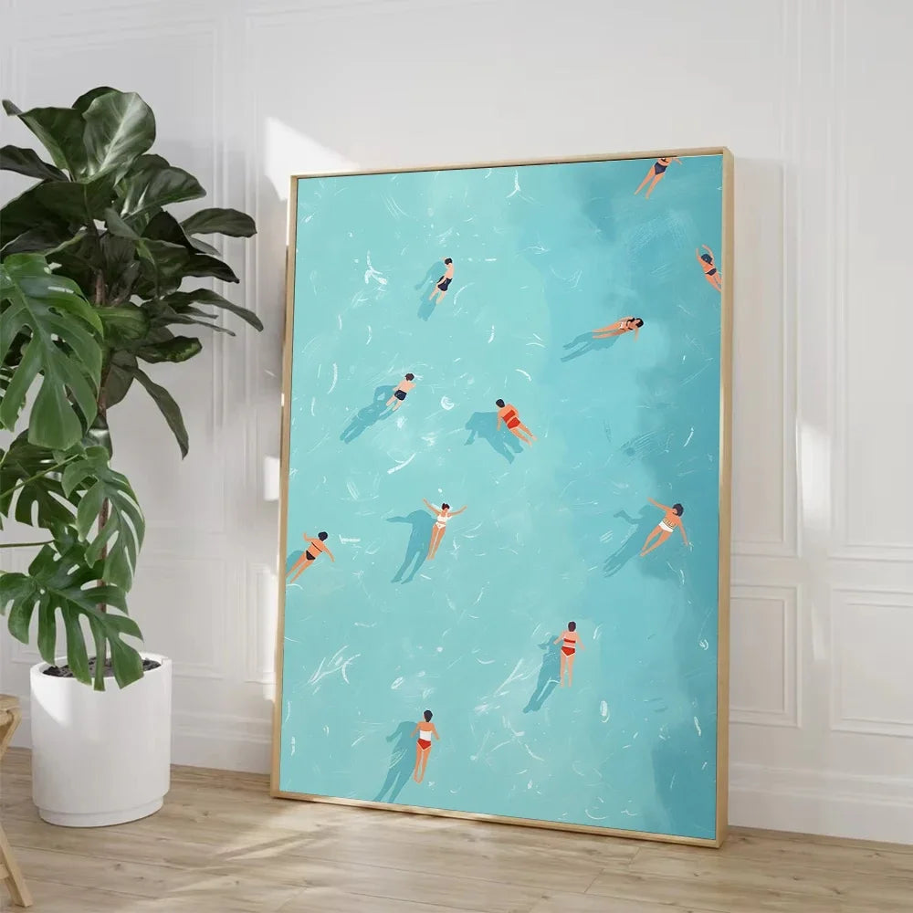 Nordic Summer Girl Canvas Art