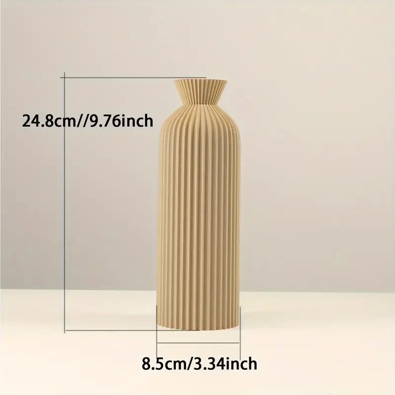 Elegant Black Plastic Vase Centerpiece