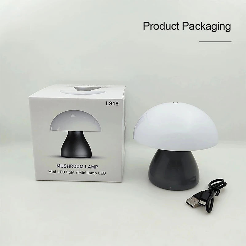 Rechargeable Mushroom LED Desk Lamp With Touch Control