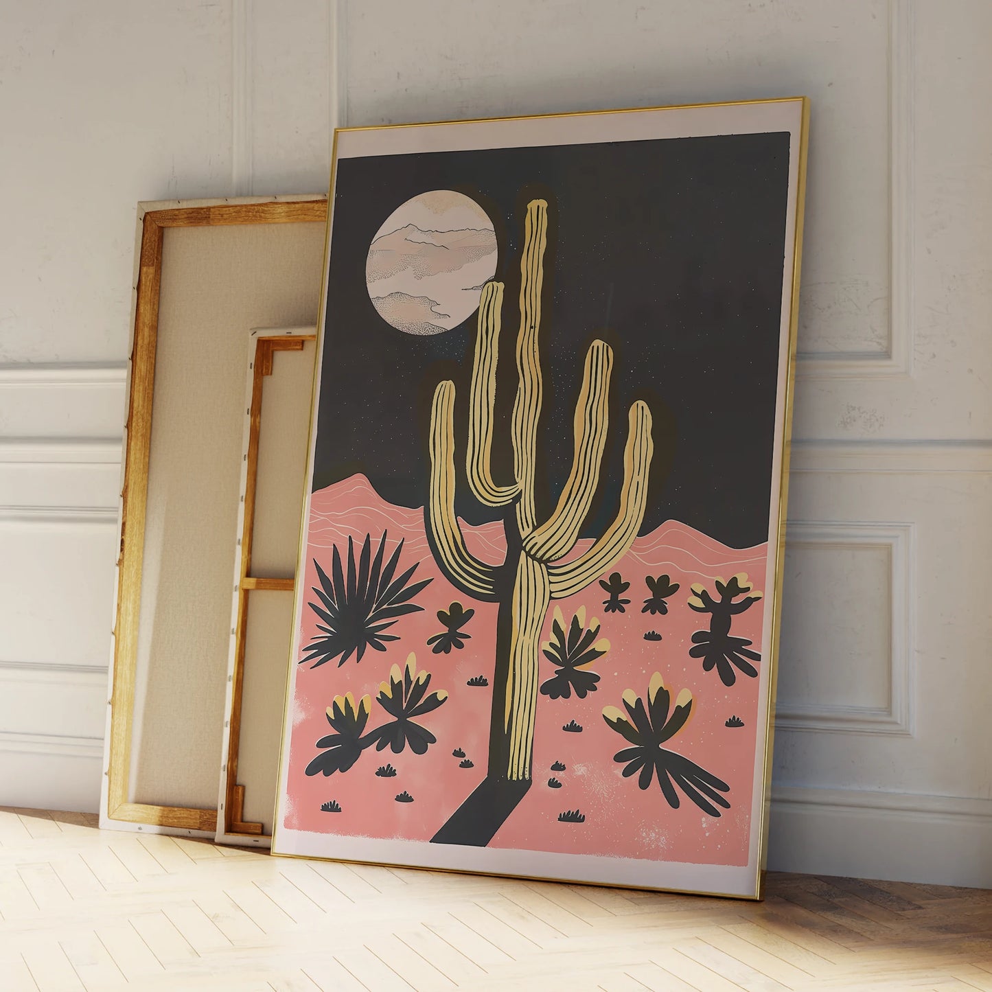 Modern Cactus Wall Art Print