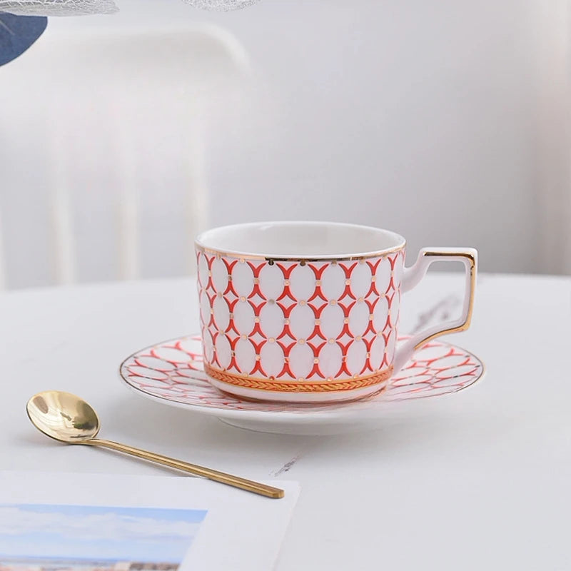 New Ceramic Blue Coffee Cup Set Gift