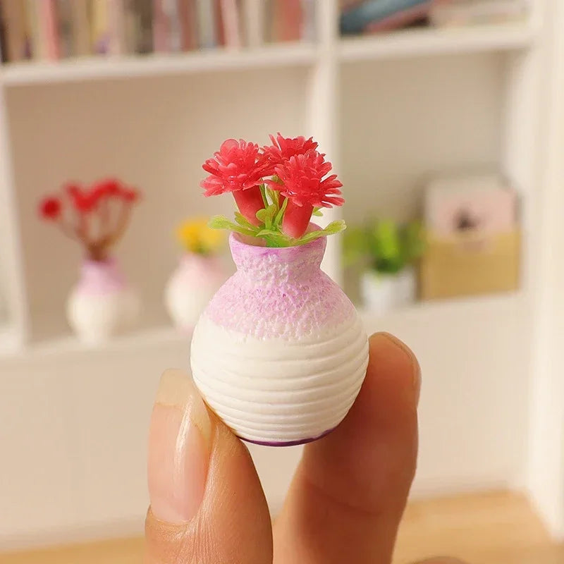 Miniature Resin Small Mouth Vase