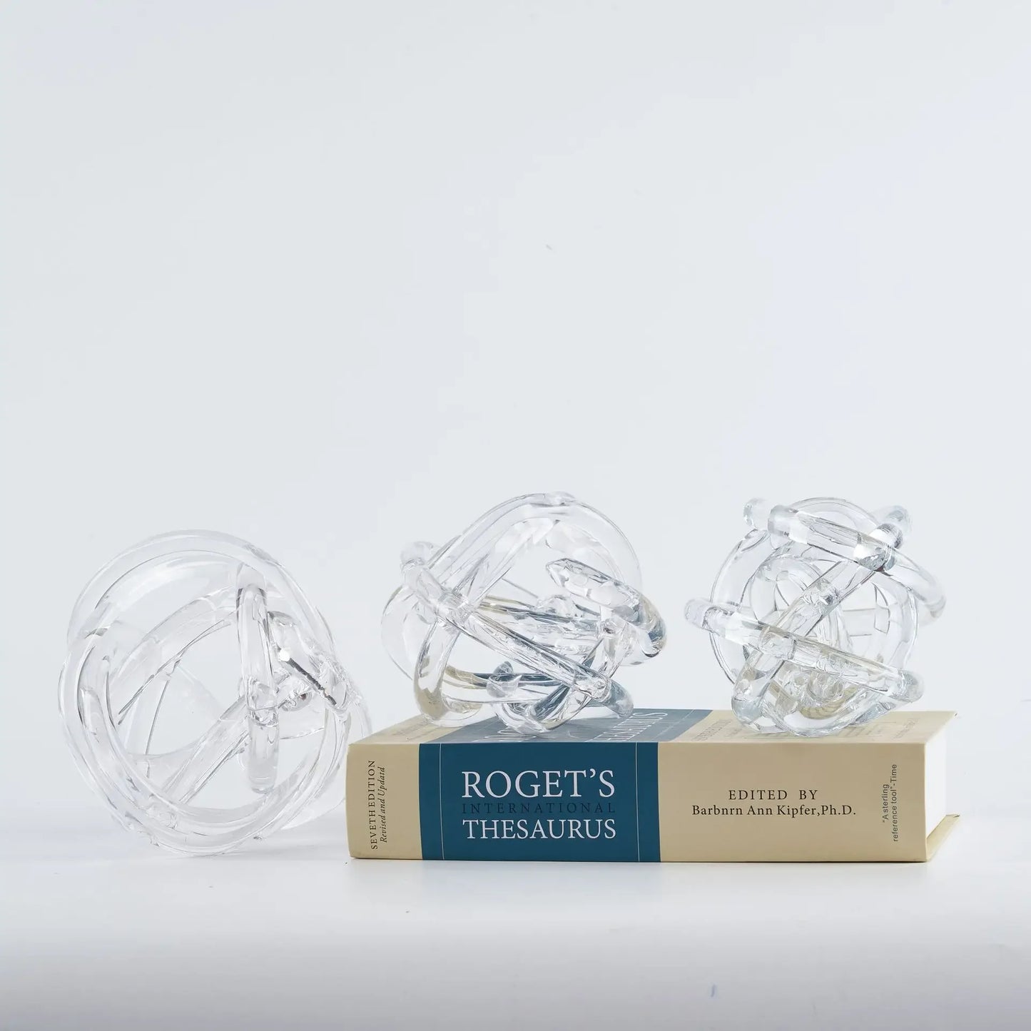 Glass Abstract Sphere Decorative Figurine