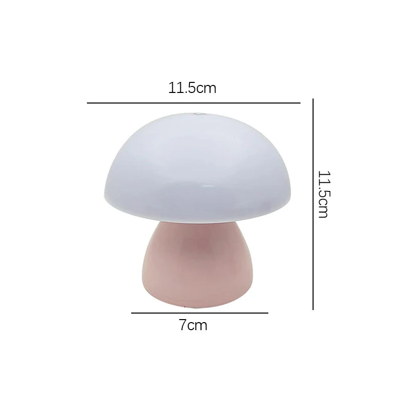 Rechargeable Mushroom LED Desk Lamp With Touch Control