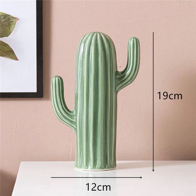 Handicraft Ceramic Cactus Ornament