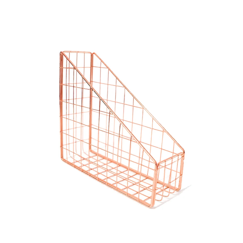 Nordic Rose Gold Storage Basket