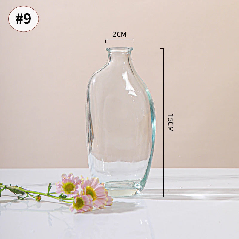 Brown Retro Glass Flower Vase