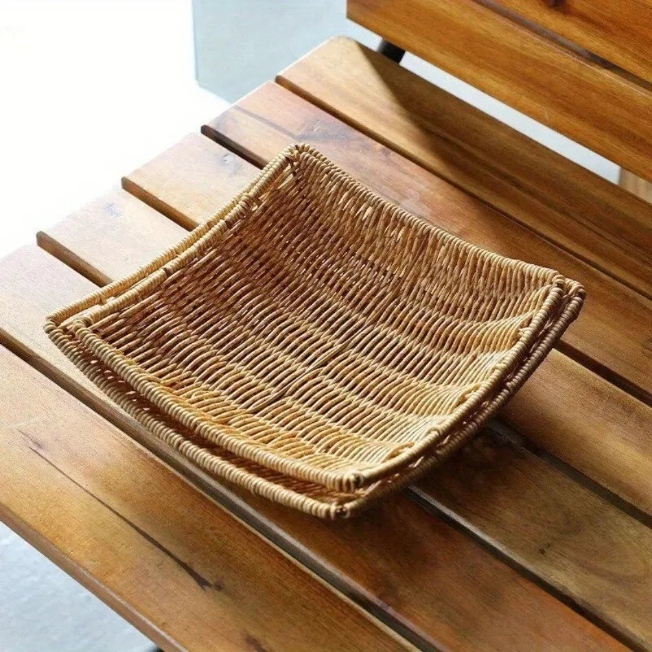 Handwoven Rattan Storage Basket