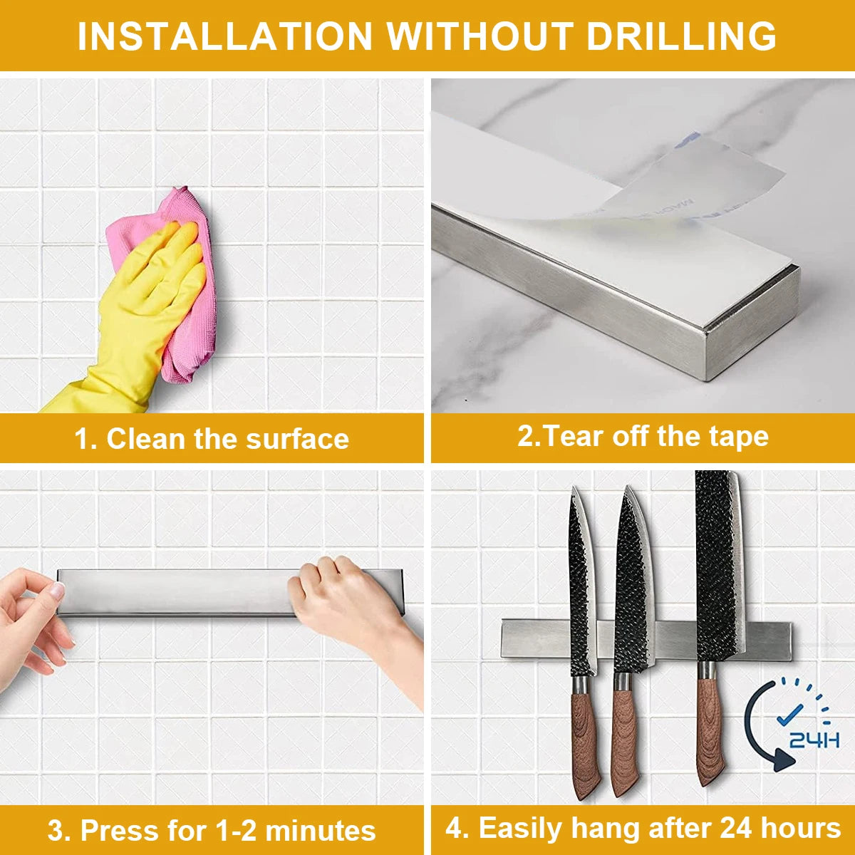Magnetic Knife Holder Strip