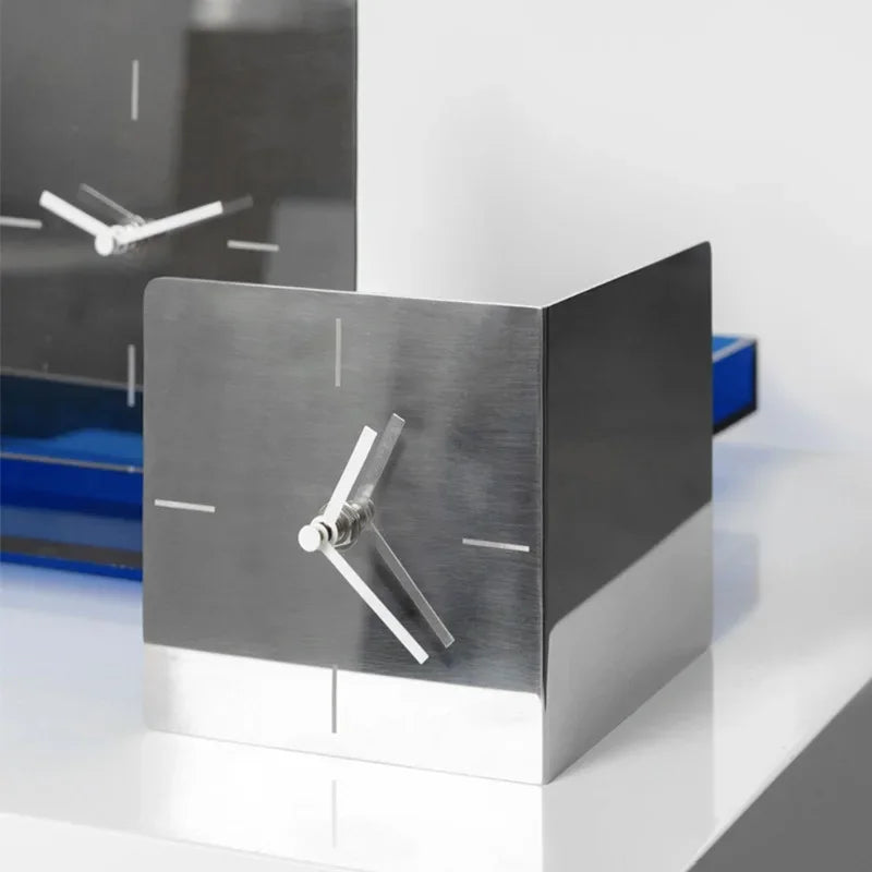 Luxury Stainless Steel Desk Clock