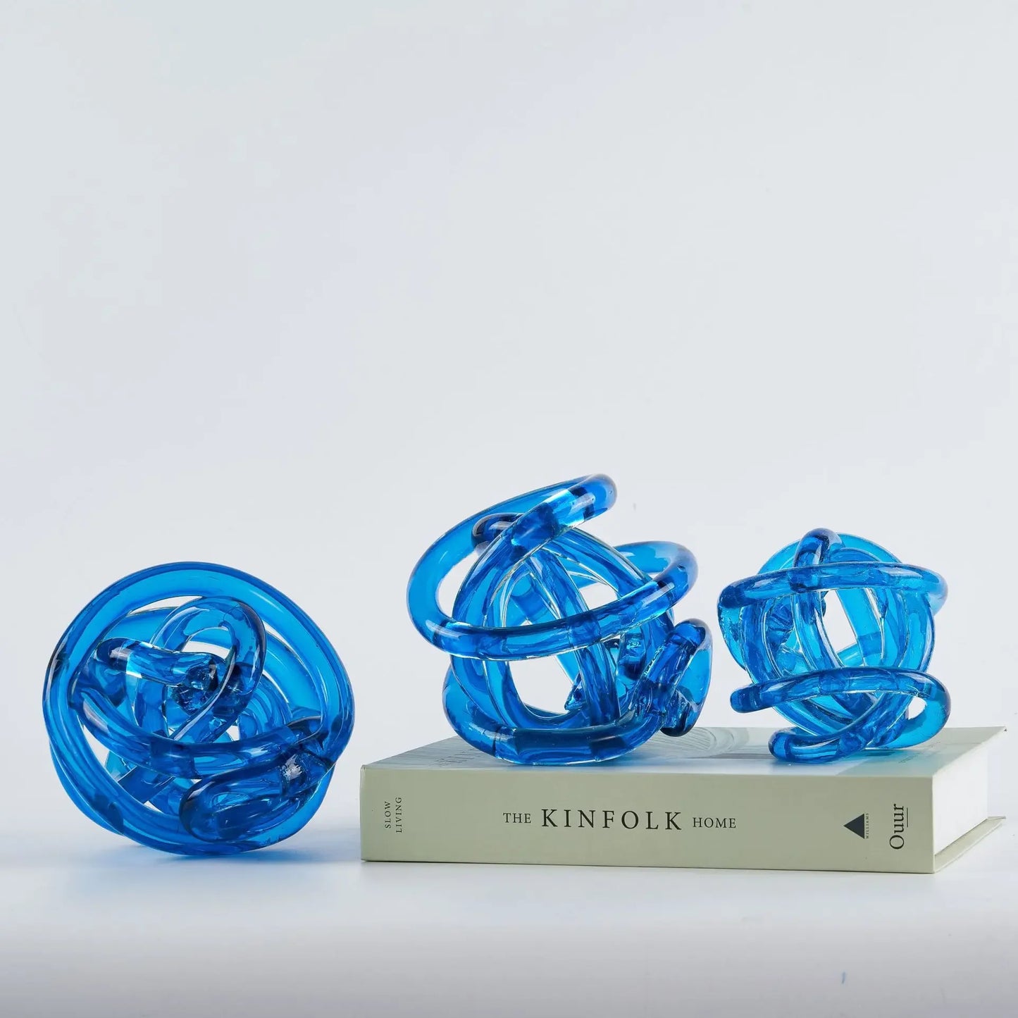 Glass Abstract Sphere Decorative Figurine
