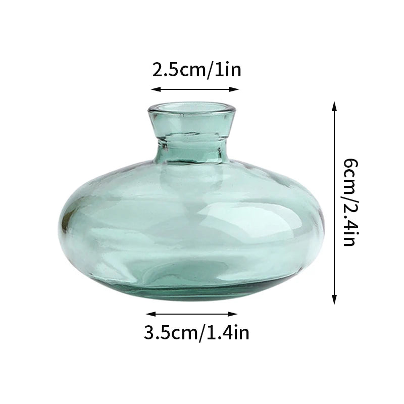 Brown Retro Glass Flower Vase