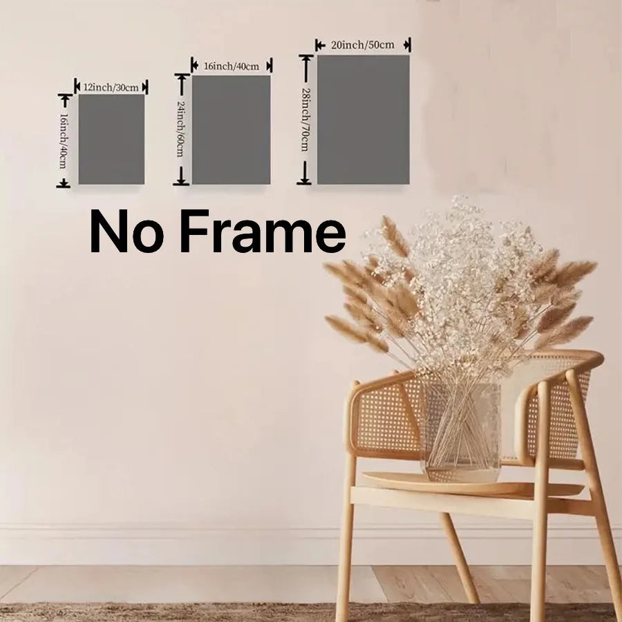Frameless Rainforest Floral Canvas