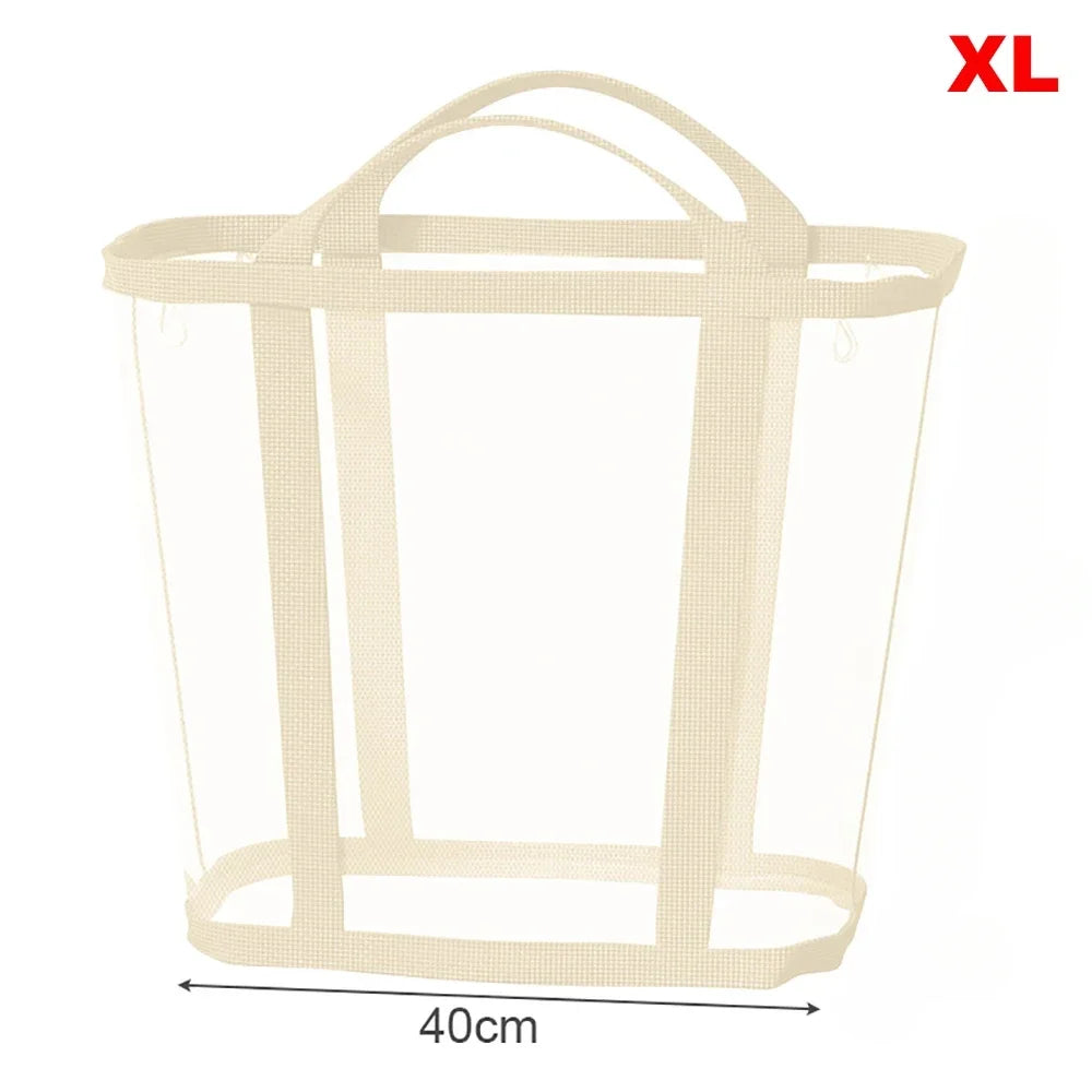 Nylon Mesh Foldable Laundry Basket