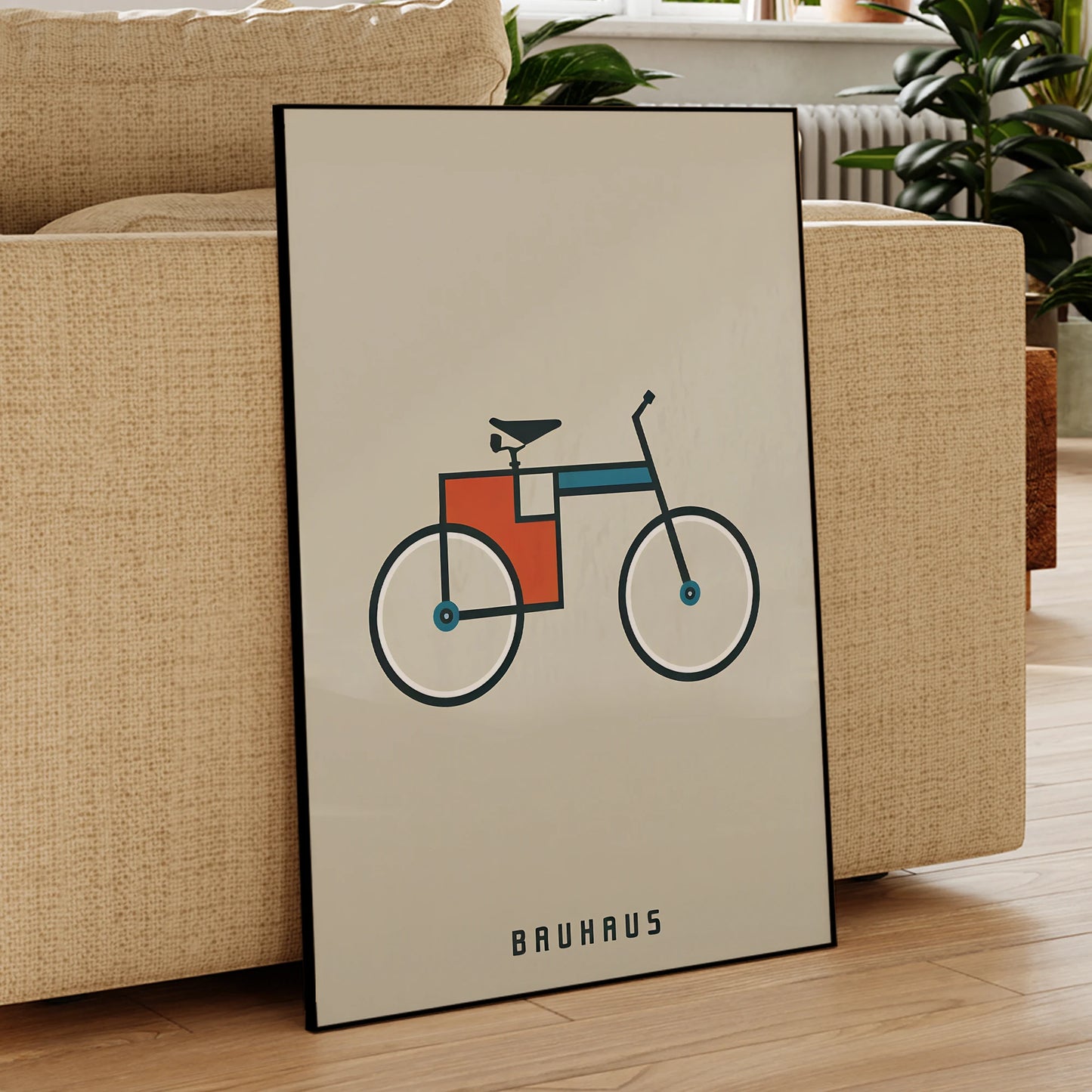 Retro Bauhaus Bicycle Wall Art