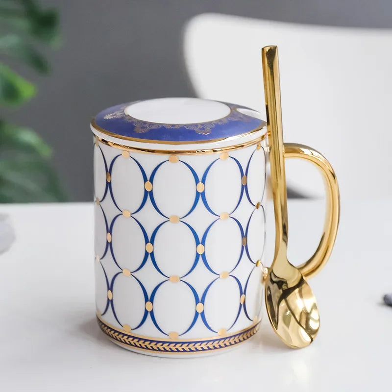 Luxury Gold Ceramic Coffee Mug